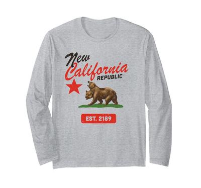 Fallout New California Republic Flag Est 2189 Video Game Long Sleeve T-Shirt