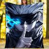 1pc Gojo Satoru (2) Theme Blanket - Digital Print, Polyester, Cozy for All Seasons, Perfect for Outdoor, and Travel