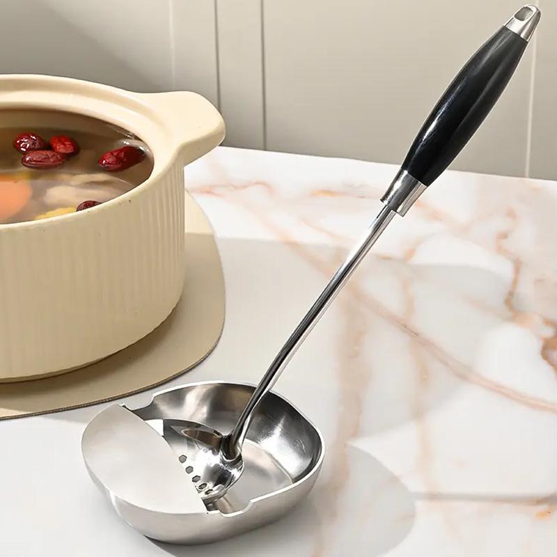 Stove Spoon Holder Stainless Steel Self Standing Utensils Frame Household Ladle Holder For Spoon Spatula Kitchen Counter Stove