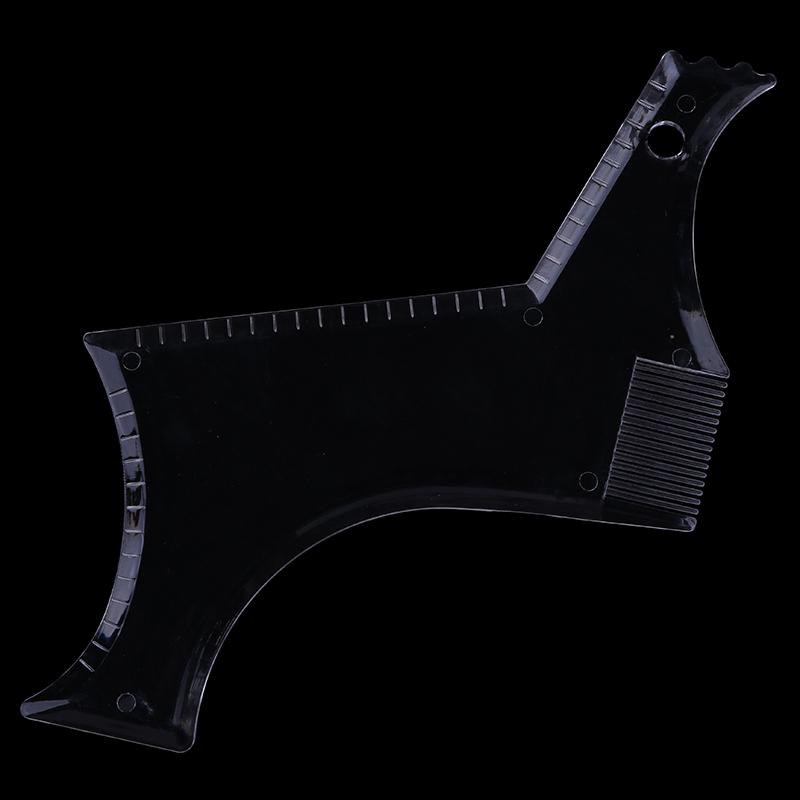 Men'S Beard Combs Shaping Styling Template Comb Transparent For Hair Trim Beards