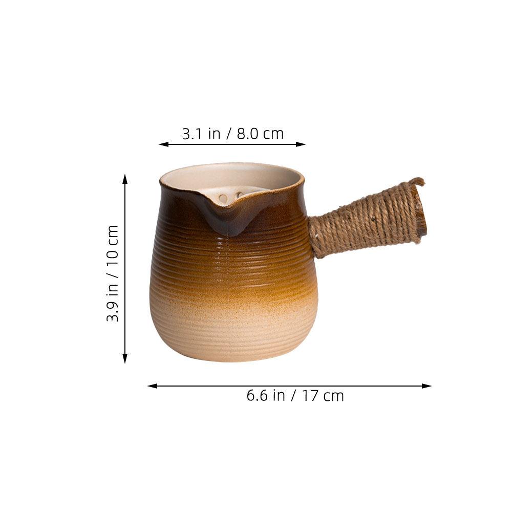 Compact Lightweight Clay Teapot for Daily Use Tea Serving Pot Decorative Retro Kitchen Teakettle Boiling Water Pot Household