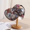 Elegant high-end flower big edge empty top hat children spring and summer outdoor foldable sun hat sun hat