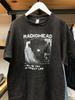 New Cotton Print Super Elastic Casual RADIOHEAD THE BENDS Vintage Unisex T-shirt Casual Print Round Neck Loose Oversize T-shirt