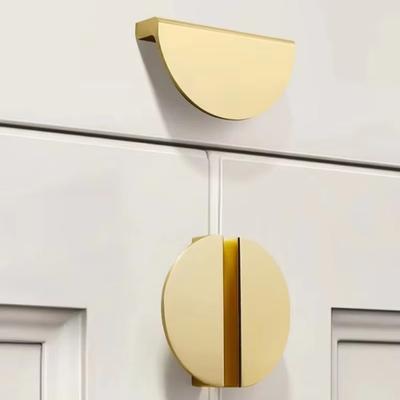 Moderní půlkruhové úchytky na dveře skříněk Úchytka na dveře nábytku skříně a šatny Hliníková slitina Polokruhové úchytky na zásuvky