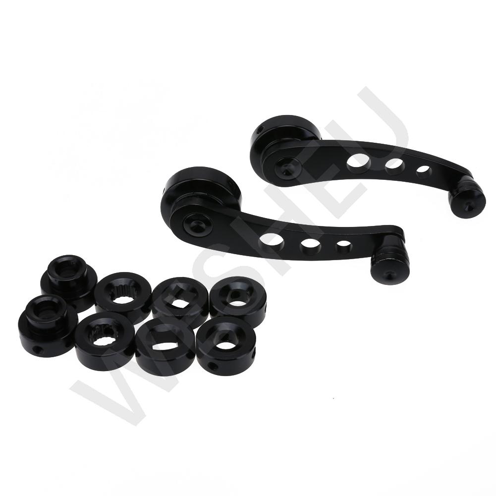 Universal Car Window Close Hand Crank Handle Winder Riser Replacement Aluminum Alloy Manual Auto Window Glass Closer Handle чёрный