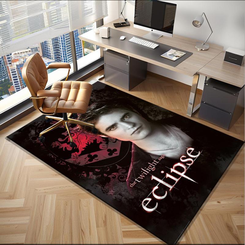 Eclipse Twilight vampire Office Rug Chair Mat, Game Carpet, Suitable for Front Door, Bedroom, Living Room, Desk, Holiday Gift