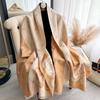 Camellia Imitation Cashmere Scarf Women'S Versatile Thickened Warm Student Scarf Shawl