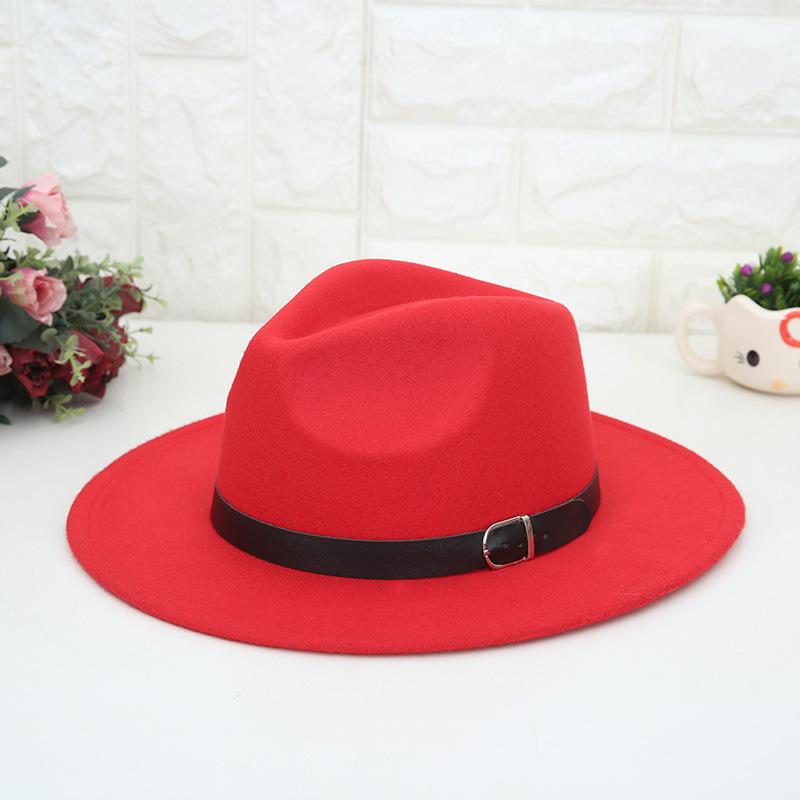New Fashion Men Women's Jazz Hat Woolen Blend Cap Outdoor Casual Head Decoration