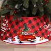 Snowflakes Christmas Tree Skirts Round Xmas Tree Collar Christmas Tree Bottom Cover  Family Holiday