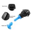 ACROPIX Windshield Washer Nozzles Wiper Jets Compatible with Jeep Patriot (Black) 4pcs