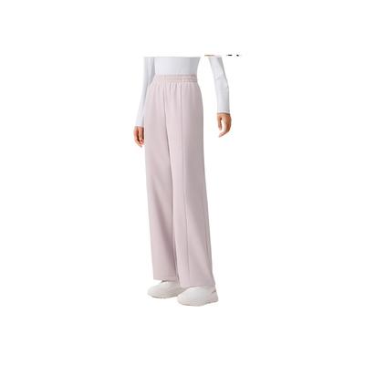 Womens Training Series Sport Simple Solid Color Straight Leg Thickened Loose Casual Pants Women Bottoms Berry-Pink 962517503-3