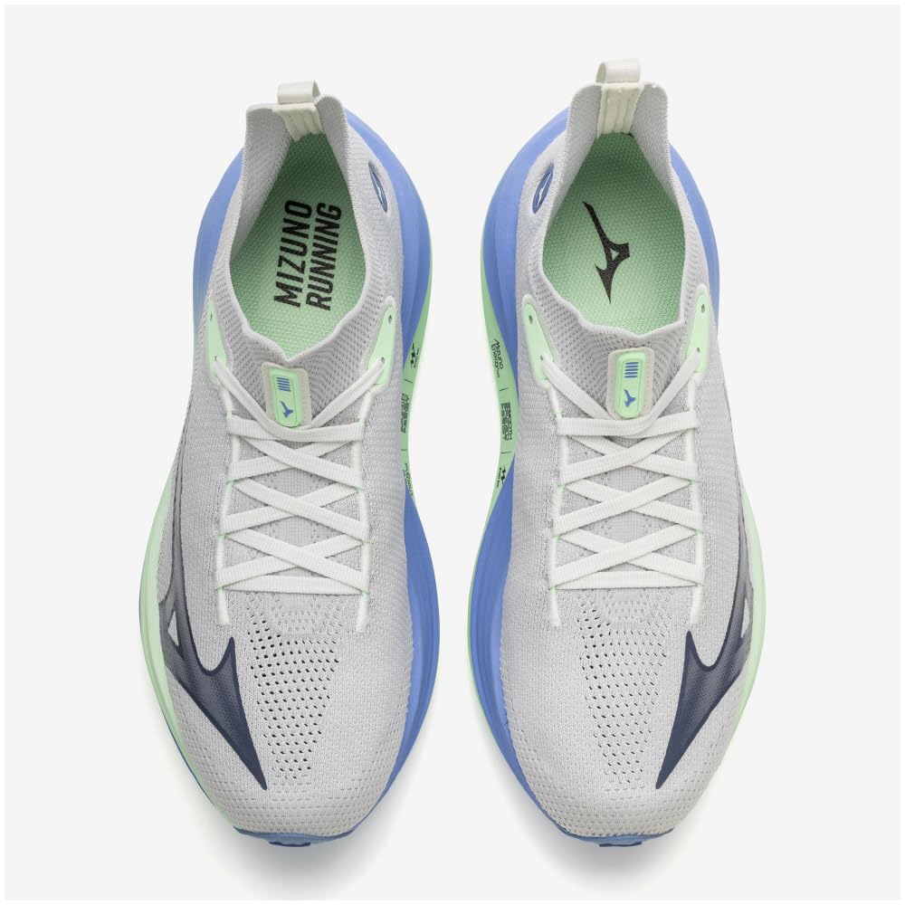 Mizuno NEO VISTA Running Thick Light Gray X Mint Green X 2E Shoes, Jogging, Marathon, Training, Sports, Lightweight, Resilient, Sole, Blue, 27.5 Cm,