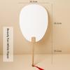 Thiened Blank Xuan Paper Calliaphy Fan DIY Material Kit Hand-Painted Cultural Creative Fan round ape Bamboo Frame