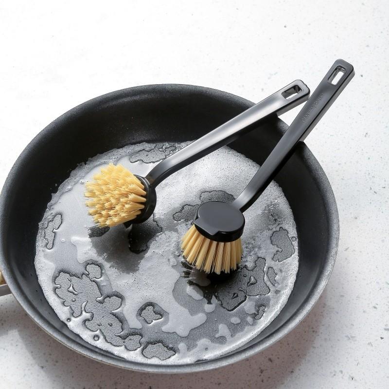 Long Handle Dish Brush Nonstick Pans Kitchen Utensil Cleaning Durable Plastic