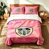 Leeds United Football Club (1) 3pc Set Suitable for Master Bedrooms Soft and Comfortable an Ideal Gift for Family and Friends Includes One Duvet Cover
