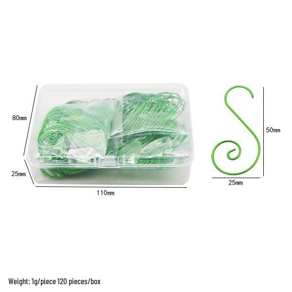 Metalowe haczyki S z drutu na ozdoby świąteczne, biżuterię i skarpety bożonarodzeniowe