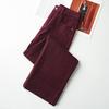 Ancola Women's Retro Red High-Waist Loose Straight-Leg Jeans, Autumn/Winter 2024 Collection