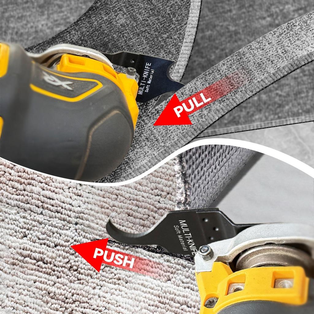 1/3PCS Oscillating Multi tool Hook Knife Blade,  Multitool Saw Blades for Cutting Soft Materials Roofing Shingles, PVC Carpet