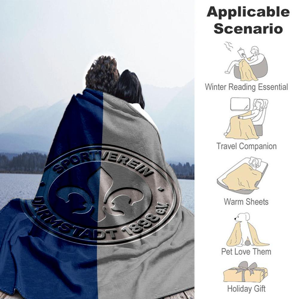 Sv Darmstadt Blanket, High quality Comfortable for All Seasons, Home Decor, Warmth and Comfort