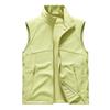 2025 high elastic plaid composite cross grid grain vest men and women with the same outdoor sports and leisure stand-up collar vest