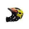 Grauer Fullface-Helm für Kinder, Fahrrad-Fullface-Helm, MTB-Fullface-Helm für den Sport