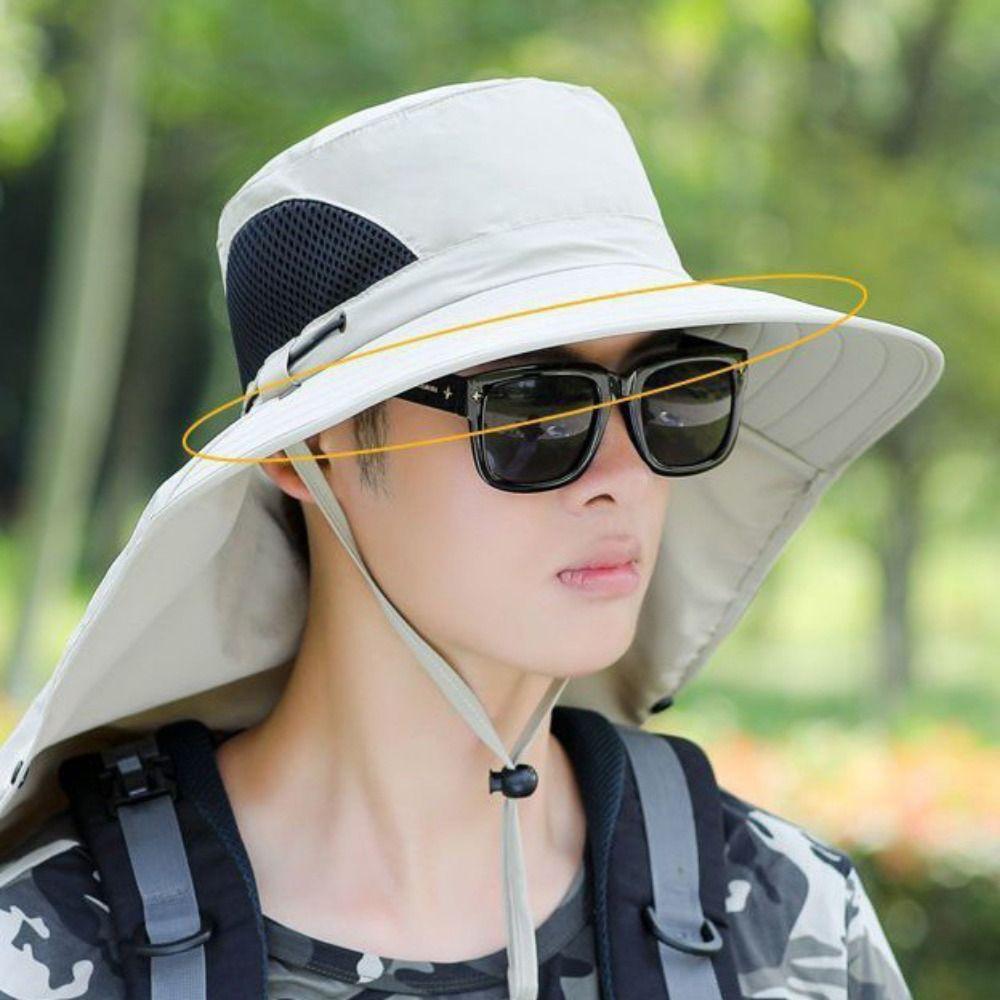 Neck Flap Fishing Hat Big Eave Sun Hats Fisherman Hat Bucket Hat  Hiking