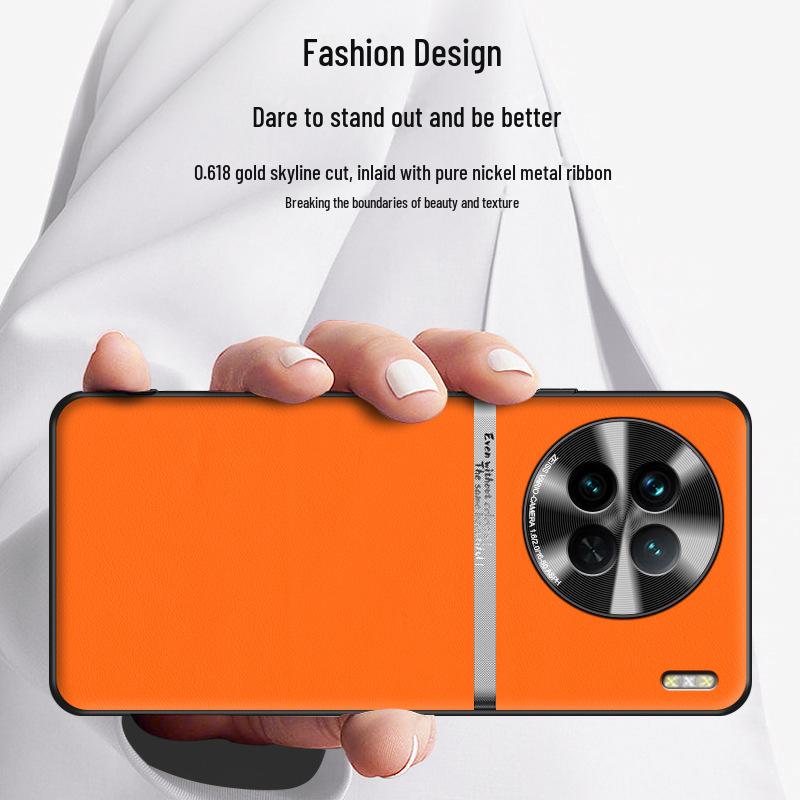 VivoX90 Liquid Leather Anti-Fall Protective Phone Case