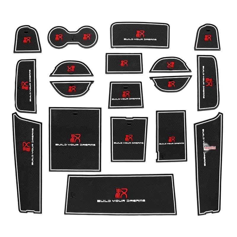 BYD Han Door Slot and Storage Mat - Anti-Slip Cup Holder, DM/EV Car Modification Accessory