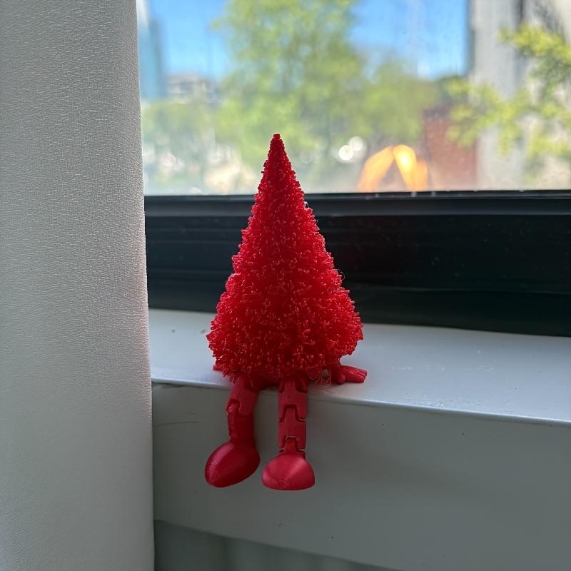 3D Printed Christmas Tree Ornament With Movable Joint Christmas Decorations Festive Tabletop Display Statue