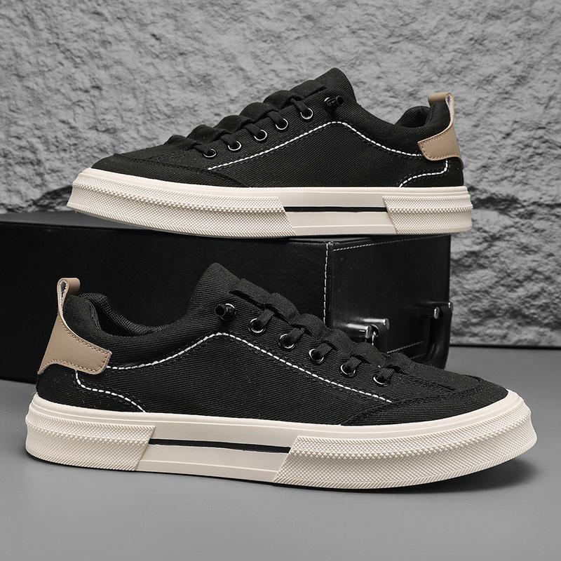 Frühlings- und Sommer Herren atmungsaktive leichte Segeltuchschuhe Studentenschuhe trendige vielseitige Sport Low-Top bequeme Freizeitschuhe