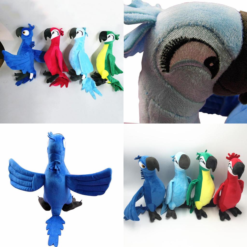 Adorable 30cm Rio Movie Plush Toy Parrot Bird Stuffed Animal Doll Perfect For Kids