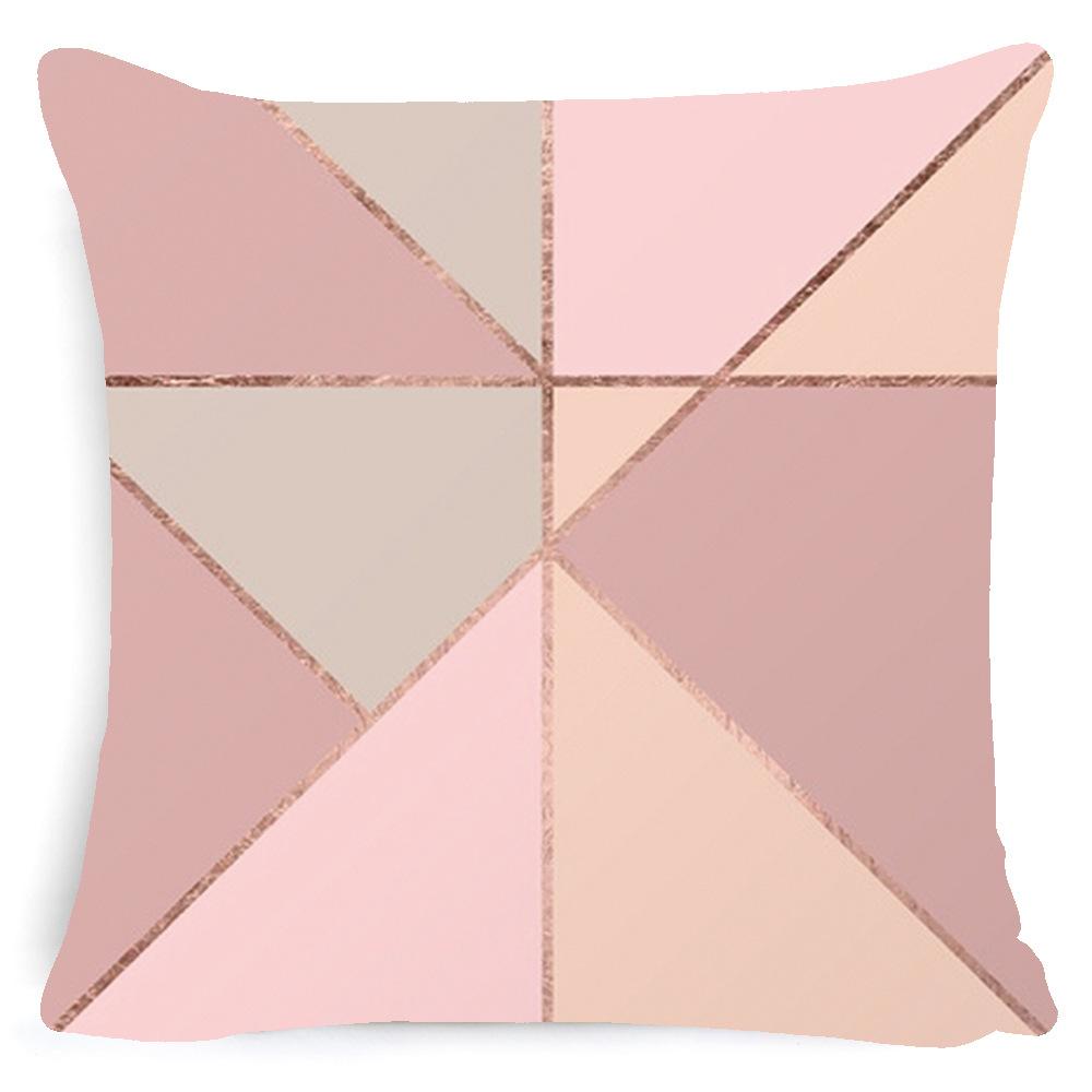 

Nordic Ins Style Printed Pillow Heat Transfer Pillow Case Office Cushion Geometric Pattern Nordic Style 45*45cm