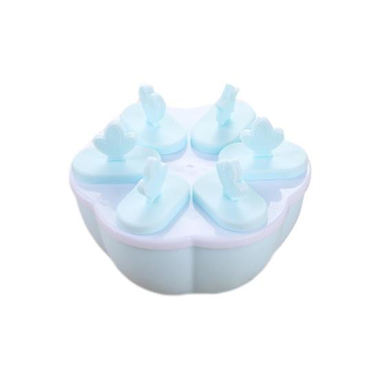 Home 6/8 Cavity Round Rectangle Freezing Pop Mold Summer DIY Ice Cream Maker Box