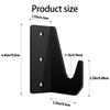 Pack of 2 Wall Mount Storage Rack for Floor Jacked Stands Garage Tool Hangers Holders With Standard Jacked Display