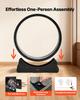 VEVOR Cat Exercise Wheel, 120 Cm Wooden Cat Running Wheel for Indoor Cats Up To 12.7 Kg, Cats Treadmill with Carpeted Runway & Locking Mechanism