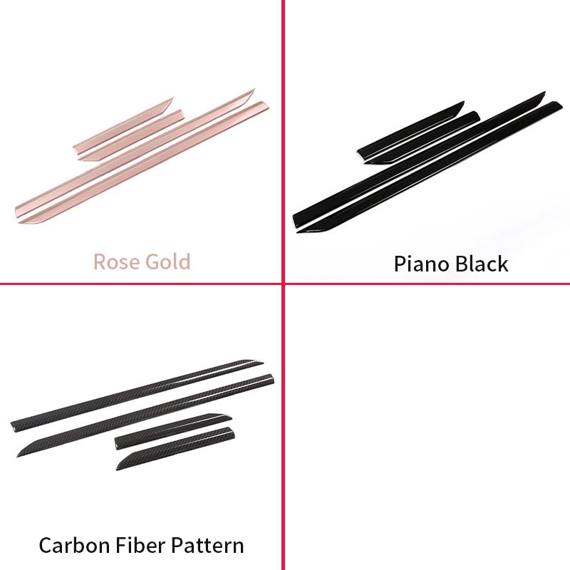 ABS Plastic Black/Rose Golden Side Fender Cover Trim For Land Rover Range Rover Velar 2017-2025 Car Accessories