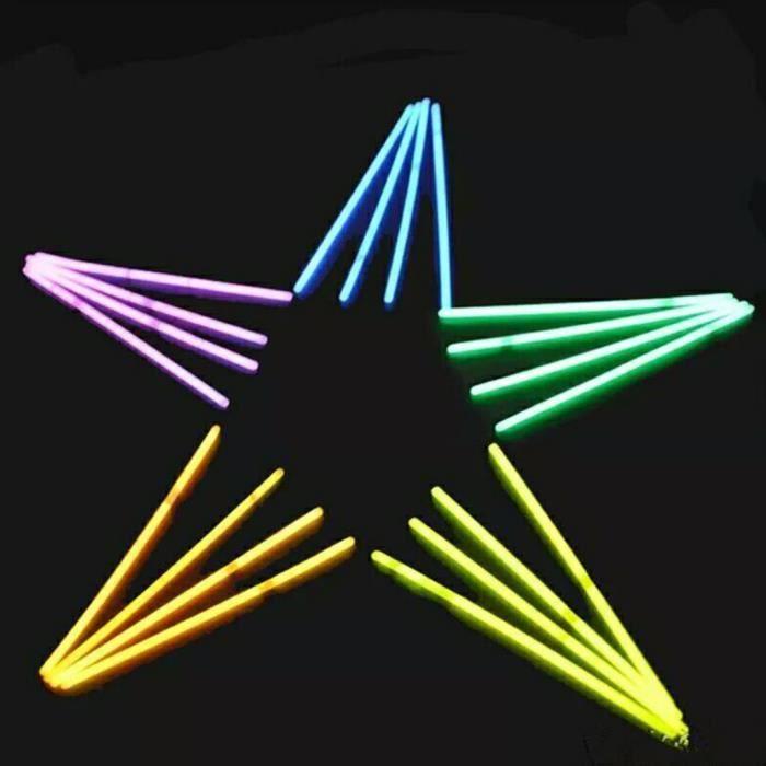 100 Pcs - Light Sticks for the Presidency, Bright Neon, Colorful Bracelets for the Wedding Party, Supp