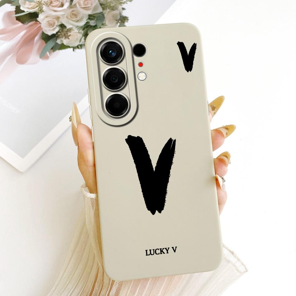 For Tecno Camon 50 Pro 4G CN5c Lucky Initial Letter Phone Case For Tecno Camon 50Pro 4G Soft Silicone Cases Bumpers