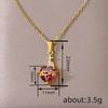 New European and American Luxury Necklace for Women with A Sense of Luxury, Thorny Heart, Red Zircon Jewelry, and Headwear