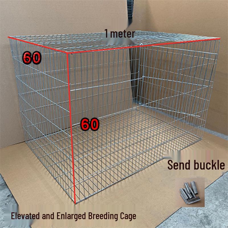 Large Multi-Purpose Animal Cage: Rabbit, Pigeon, Chicken, Goose - Wire Mesh Panel, Easy Assembly, Transport Ready, Mother-Child Design.