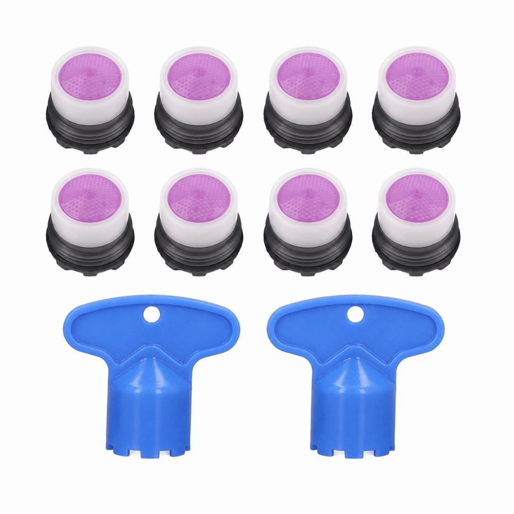8PCS Plastic Flow Restrictor M16.5mm Tap Water Nozzle Practical Sink Faucet Aerator Kitchen