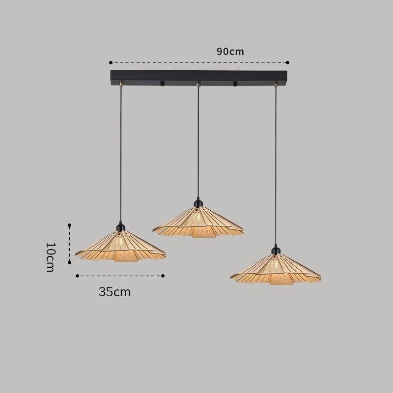 Adjustable Retro Ceiling Light Tea Room Lamp Balcony Pendant Light Dining Room Small High End Woodwork Chandelier