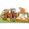 Sunart Mug with Brown "Jurassic World" T-REX Figure, Approx. 200ml, Merchandise, Tableware, SAN3821-2,