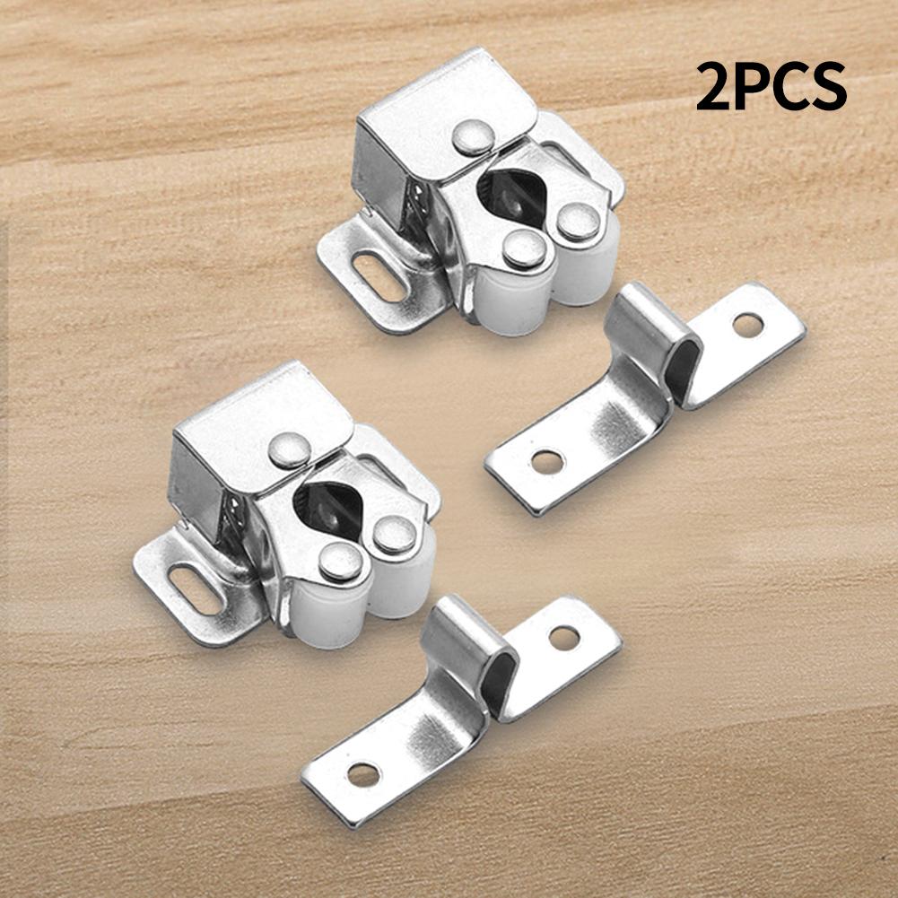 

2 x Cabinet Door Clips Wardrobe Cabinet Door Touch Beads Card Type Touch Beads Cabinet Locks Hardware Fittings Accessories parts