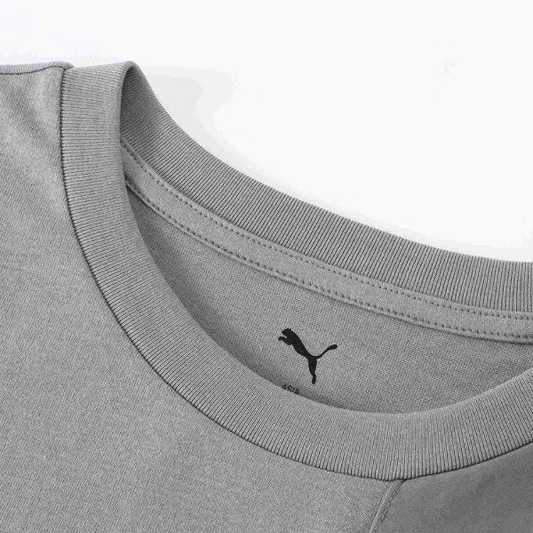 Puma Desert Road Fashion Color Block Trendy Versatile Skin-Friendly Short Sleeve T-Shirt Men Tops Light-Gray 681262-62