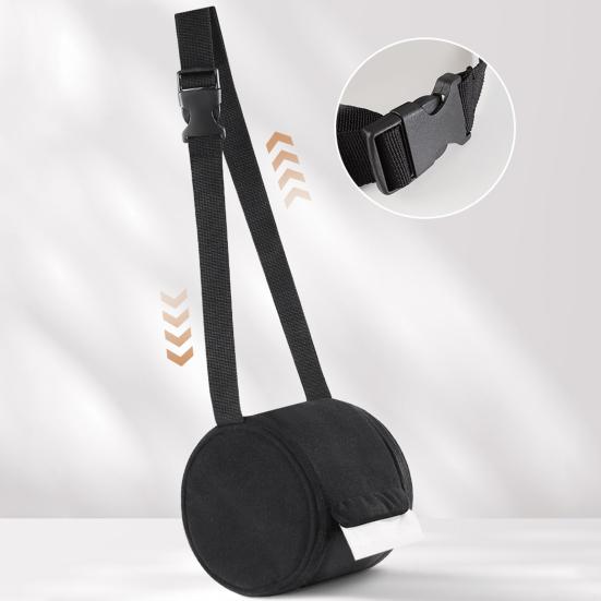 Car Tissue Box, Easy Installation Hanging Tissue Holder with Adjustable Strap, Universal Roll Paper Tissue Dispenser for Car Chair Back Sun Visor