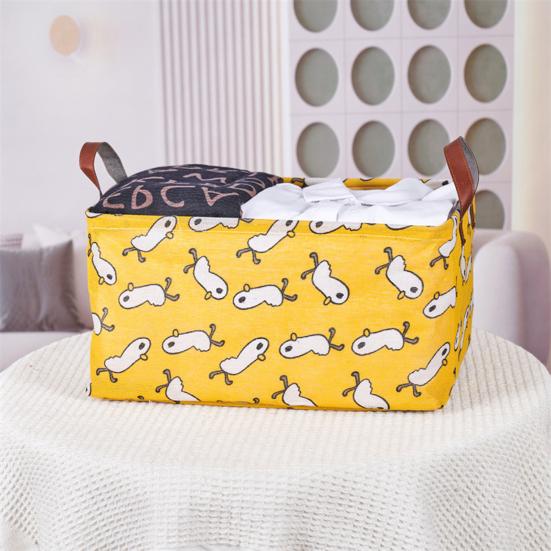 Clothes Laundry Basket Storage Box with Reinforced Handle Large Capacity Toys Storage
