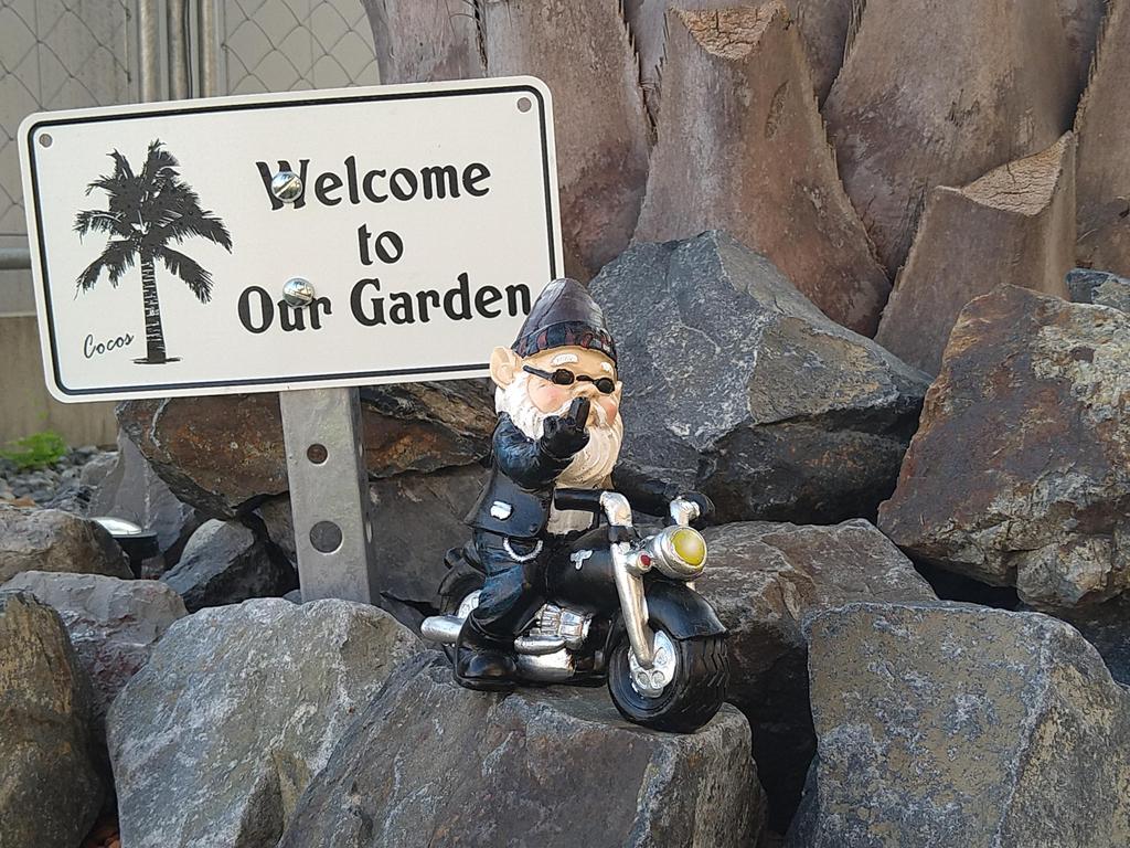 Genome Dwarf Garden Resin Bad Boy Motorcycle Biker Gardening Decorative Harley Davidson [CALIFAKT] Ornament, Craft, Ornament, Ornament, Figurine,