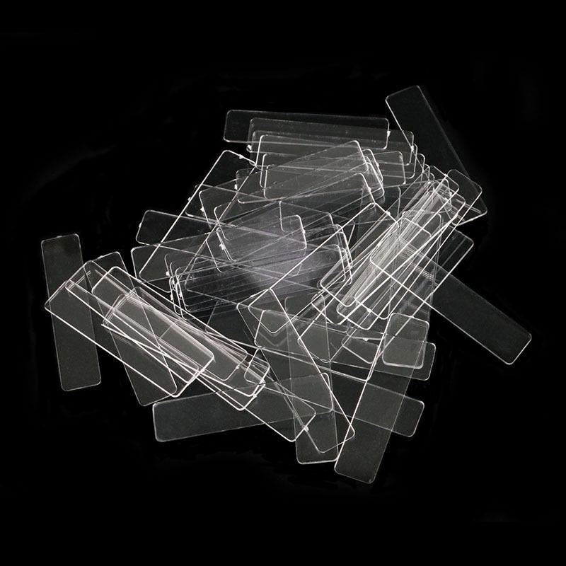 Transparent Acrylic Nail Art Display Strips - 50 Pieces for Salon