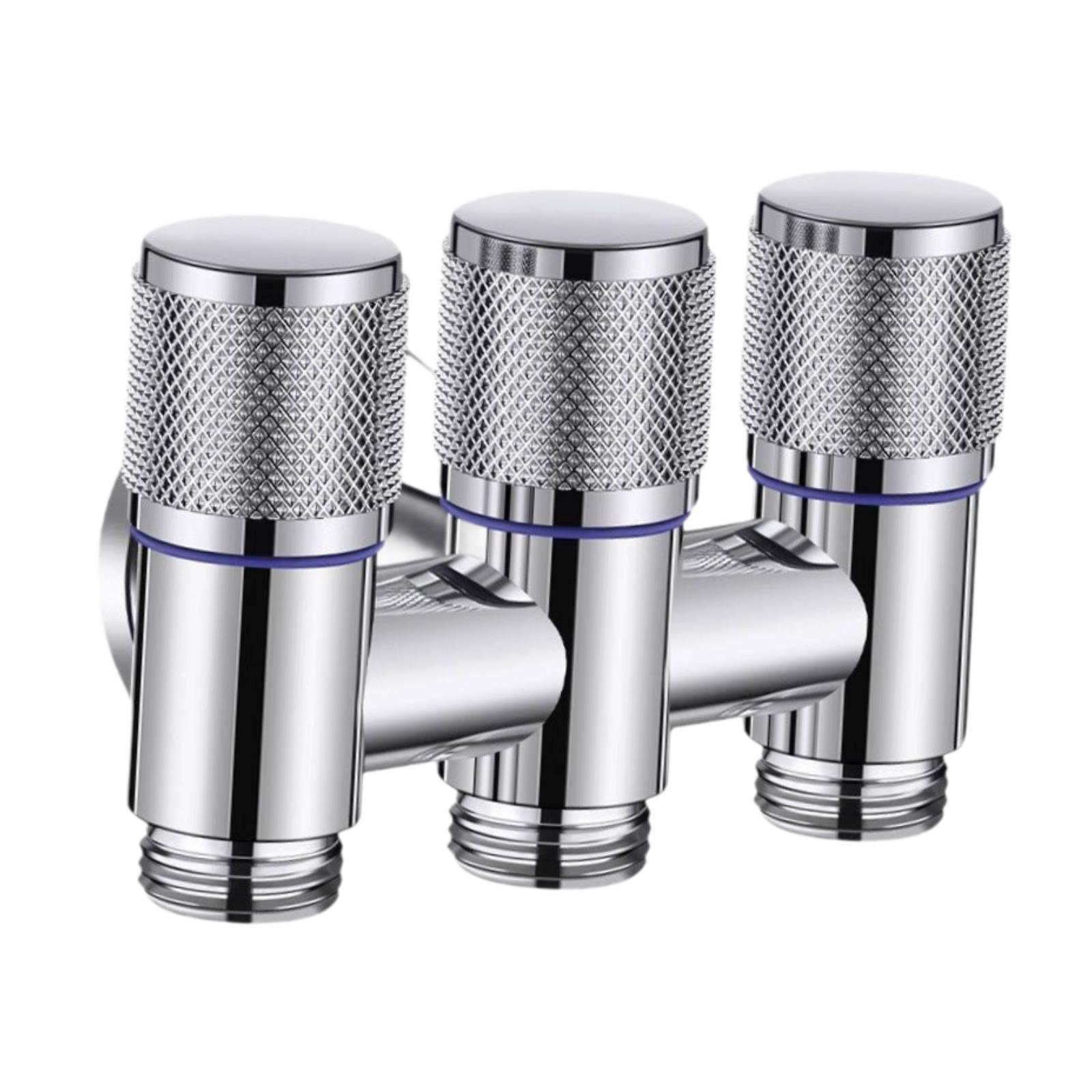 

Угловой запорный клапан 1/2 дюйма, фитинги для впускного клапана управления потоком воды, распределительный клапан серебряный